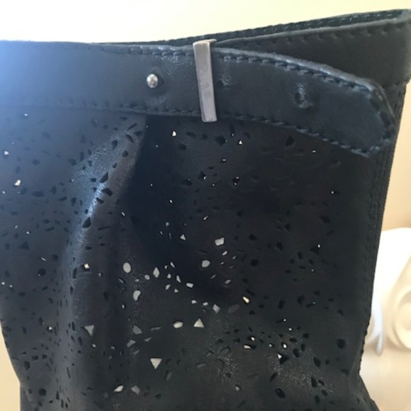 Alice + Olivia Catherine Laser-Cut Peep Toe Bootie - Picture 6 of 8